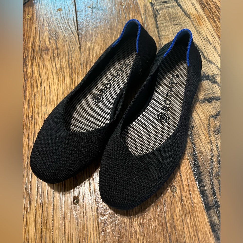Rothy Black Flats (Shoes)